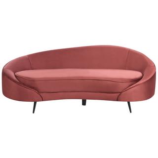 Beliani 3 Sitzer Sofa aus Samtstoff Glamourös SAVAR  