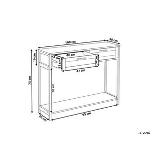 Beliani Console en MDF Rustique OPOCO  