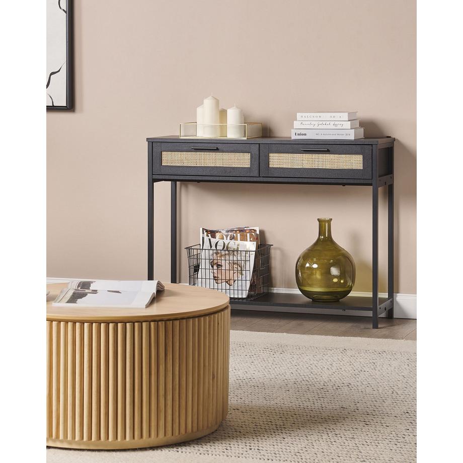 Beliani Konsolentisch aus MDF-Platte Rustikal OPOCO  