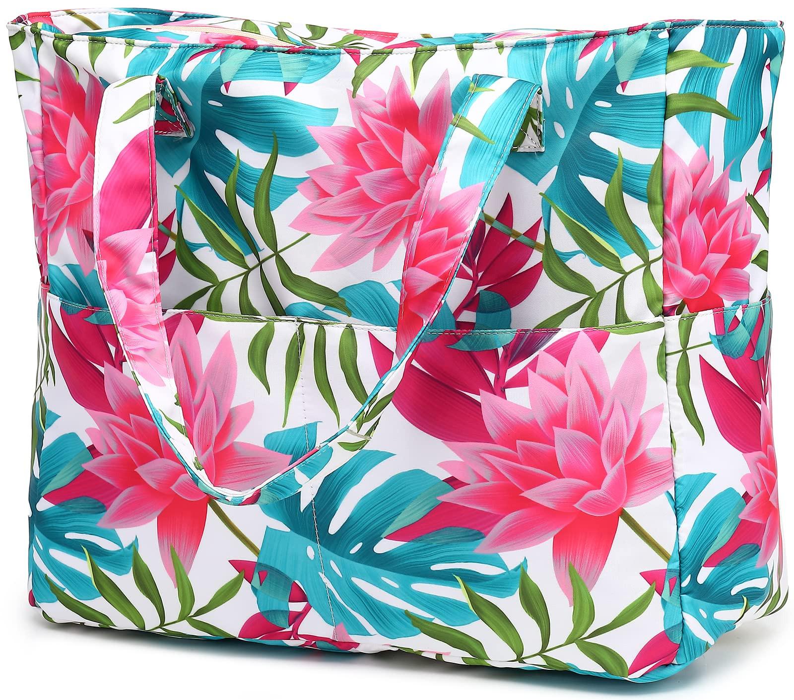 Only-bags.store Große Strandtasche mit Reißverschluss  