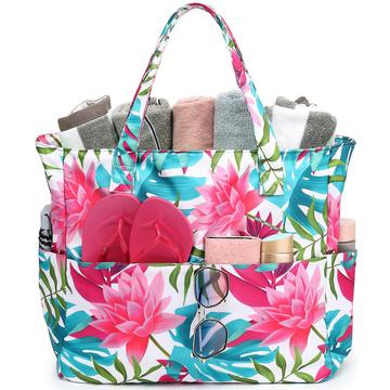 Große Strandtasche mit Reißverschluss