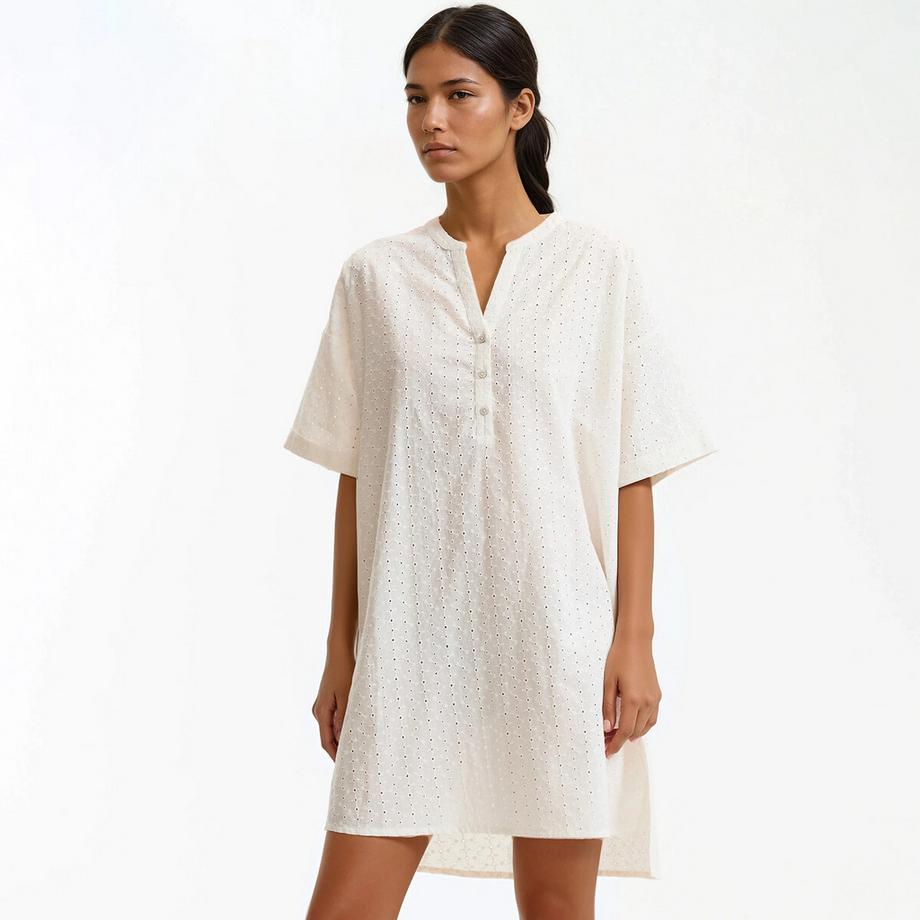 La Redoute Collections Nachthemd mit englischer Stickerei  
