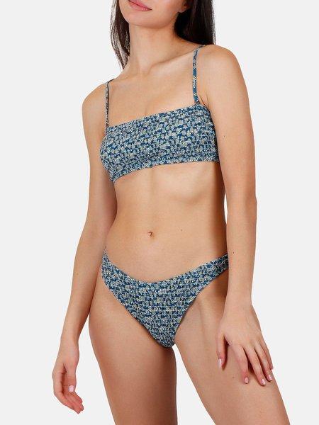 Image of 2-teiliges Set Bandeau-bikini Daisy Damen Blau 36