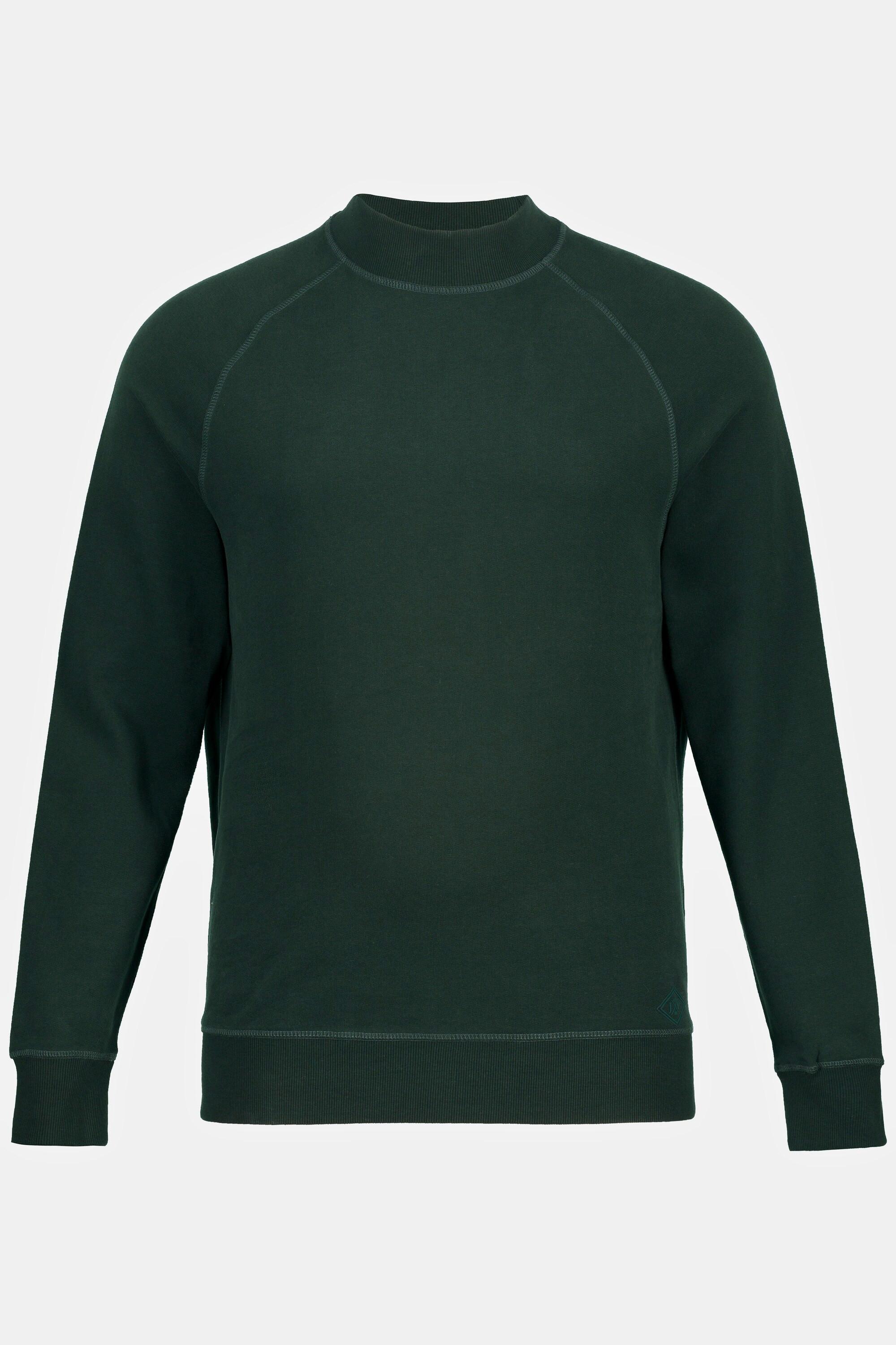 JP1880  Felpa da casa con collo alto e maniche lunghe raglan 