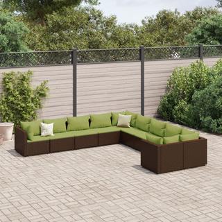 VidaXL Gartensofagarnitur poly-rattan  