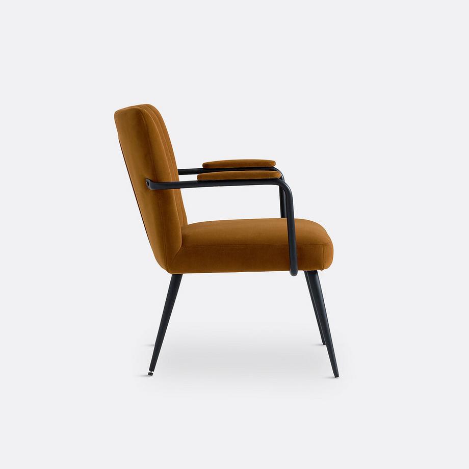 La Redoute Intérieurs Vintage-Samtsessel mit Armlehnen  