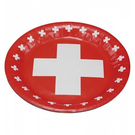 weco Kartonteller CH-Kreuz  