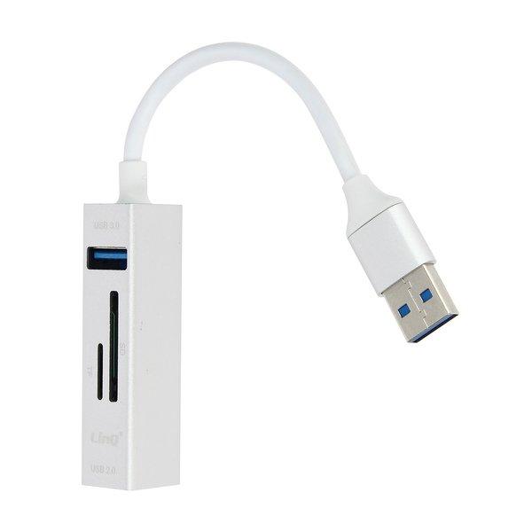 Image of USB-Hub auf 3x USB + SD / Micro-SD LinQ