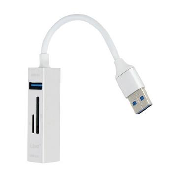 USB-Hub auf 3x USB + SD / Micro-SD LinQ