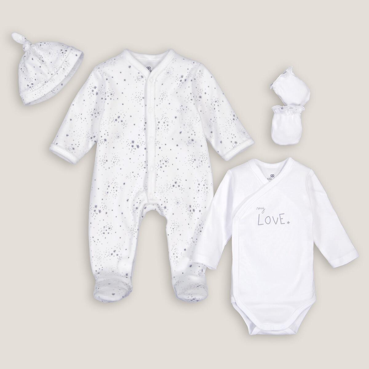 Image of 4-teiliges Set Für Neugeborene Unisex Weiss 0-3M
