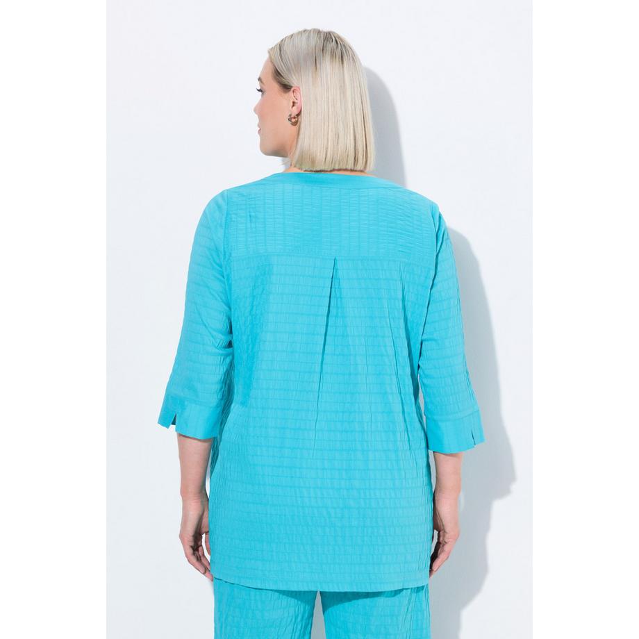 Ulla Popken Bubble Tunika Biesen 3/4 Arm  