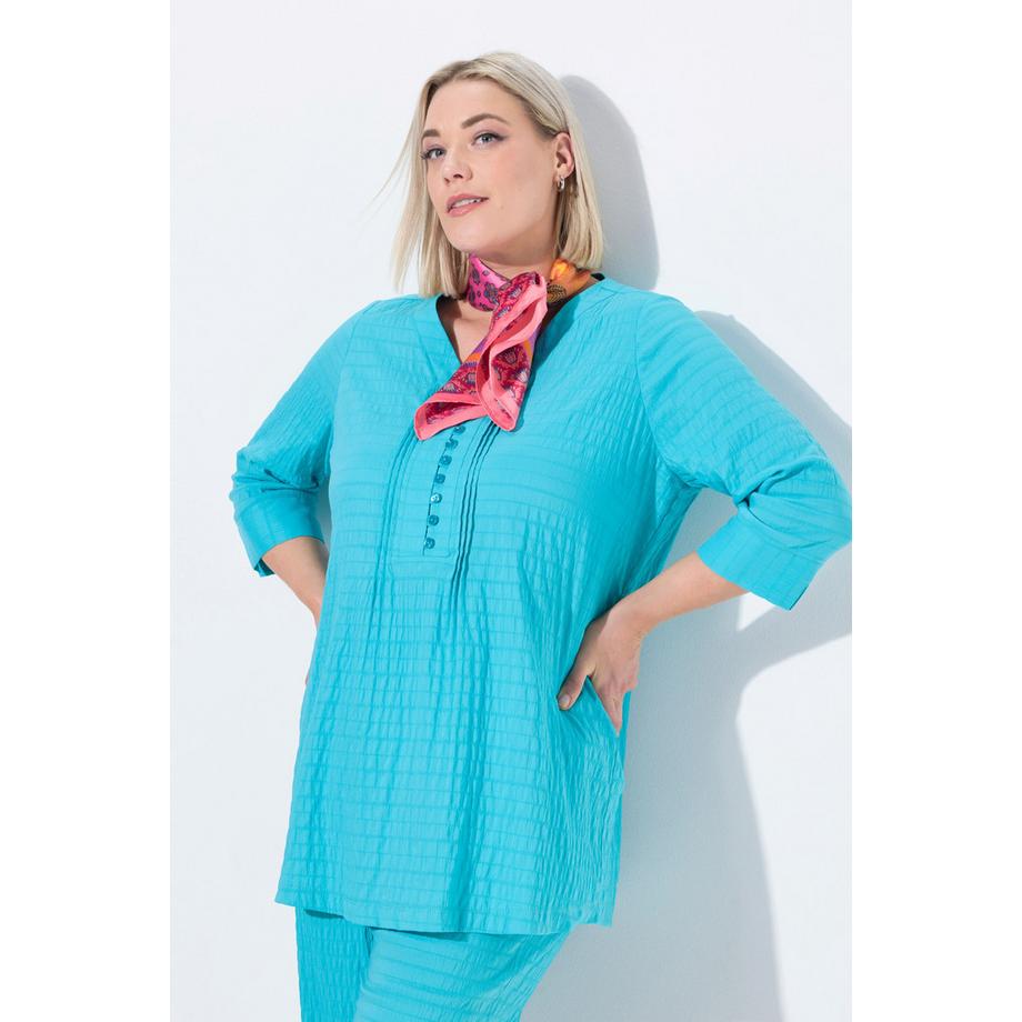 Ulla Popken Bubble Tunika Biesen 3/4 Arm  