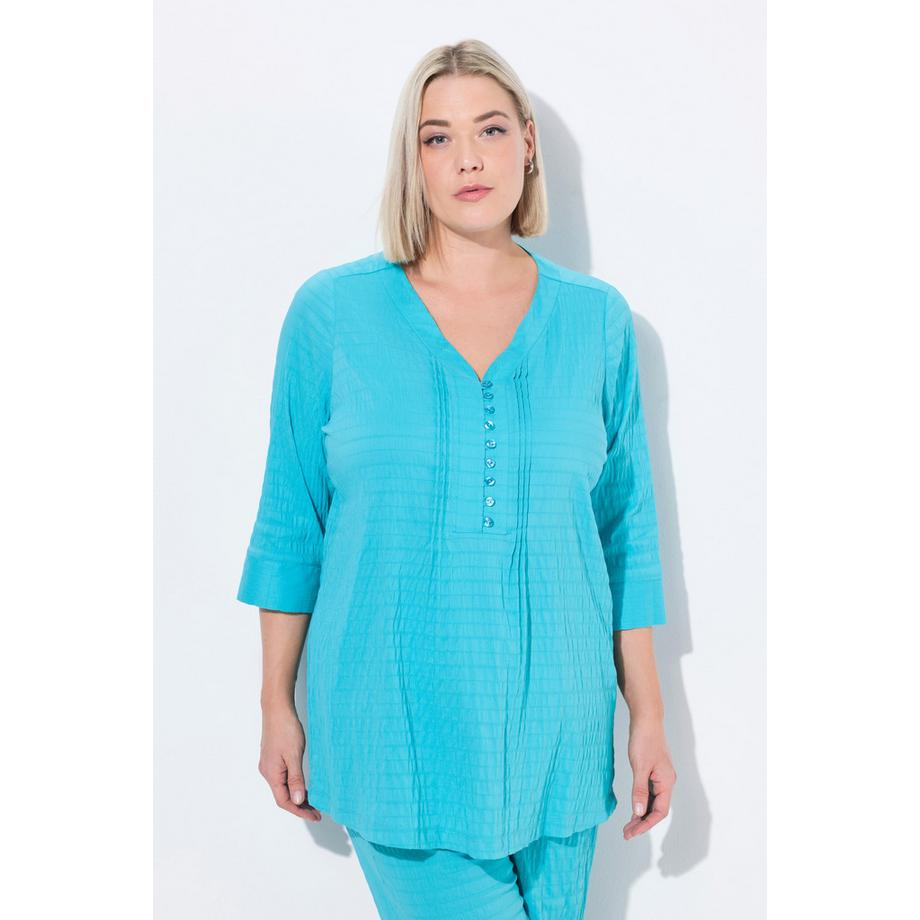 Ulla Popken Bubble Tunika Biesen 3/4 Arm  