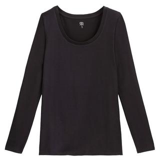 La Redoute Collections  Langarmshirt mit rundem Ausschnitt 