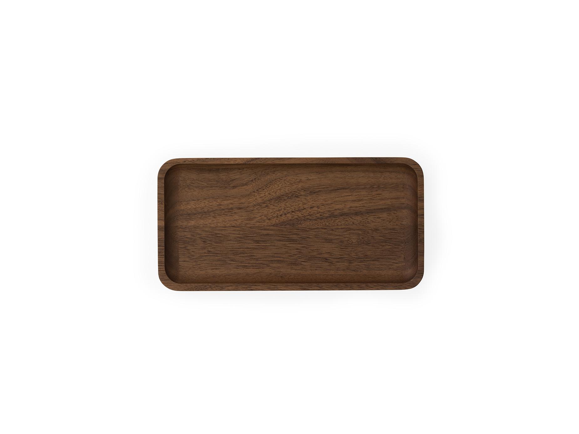 Oakywood Large Tray (OakyBlocks) - Großes Holztablett - Schreibtisch-Organizer - Walnuss  