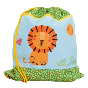 Happy Lion sac à dos Sac à cordon Multicolore