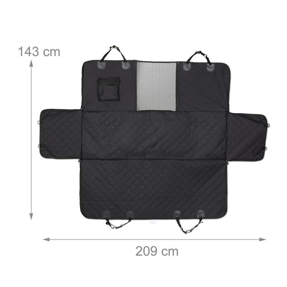 B2X  Couverture pour chien sur le siège arrière de la voiture 