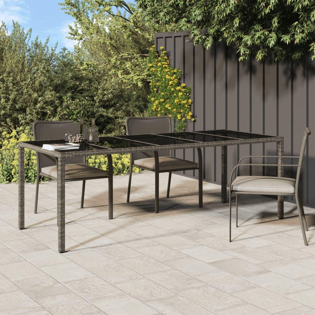 VidaXL Table de jardin rotin synthétique  