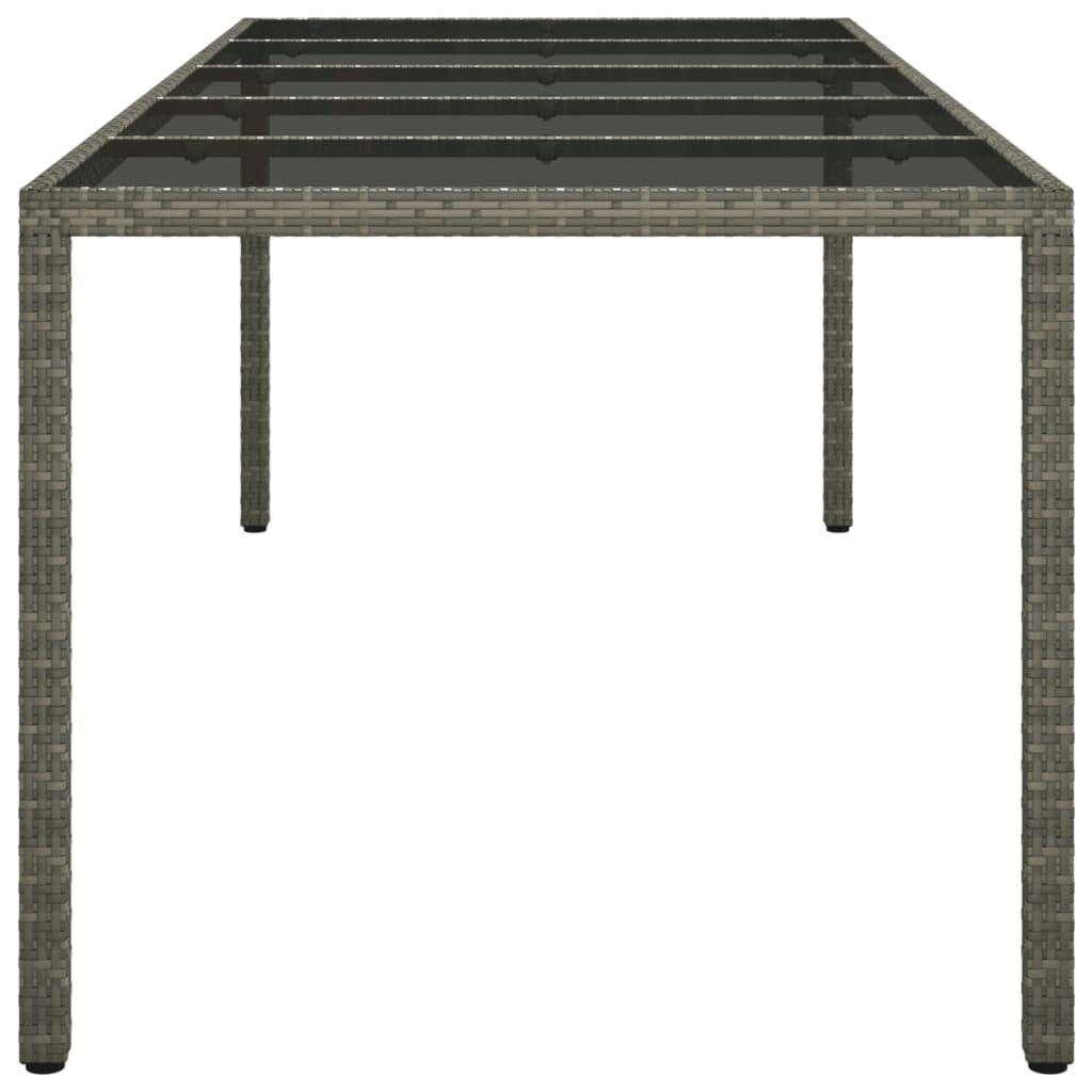 VidaXL Table de jardin rotin synthétique  