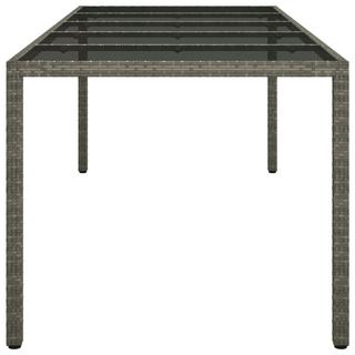 VidaXL Table de jardin rotin synthétique  