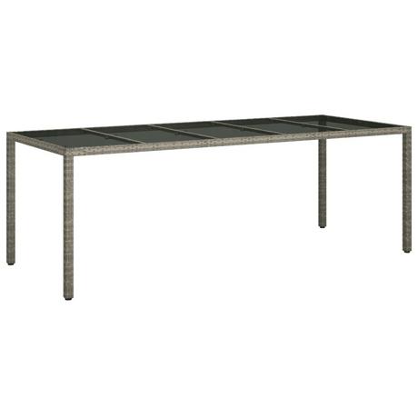 VidaXL Table de jardin rotin synthétique  