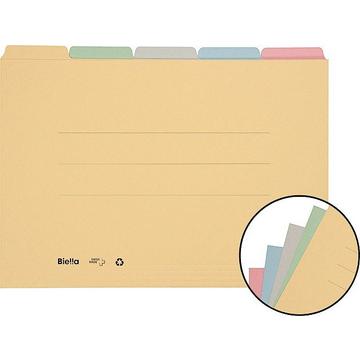 BIELLA Registermappe A4 325432.00 farbig assort., 190 Bl. 5 Stk.
