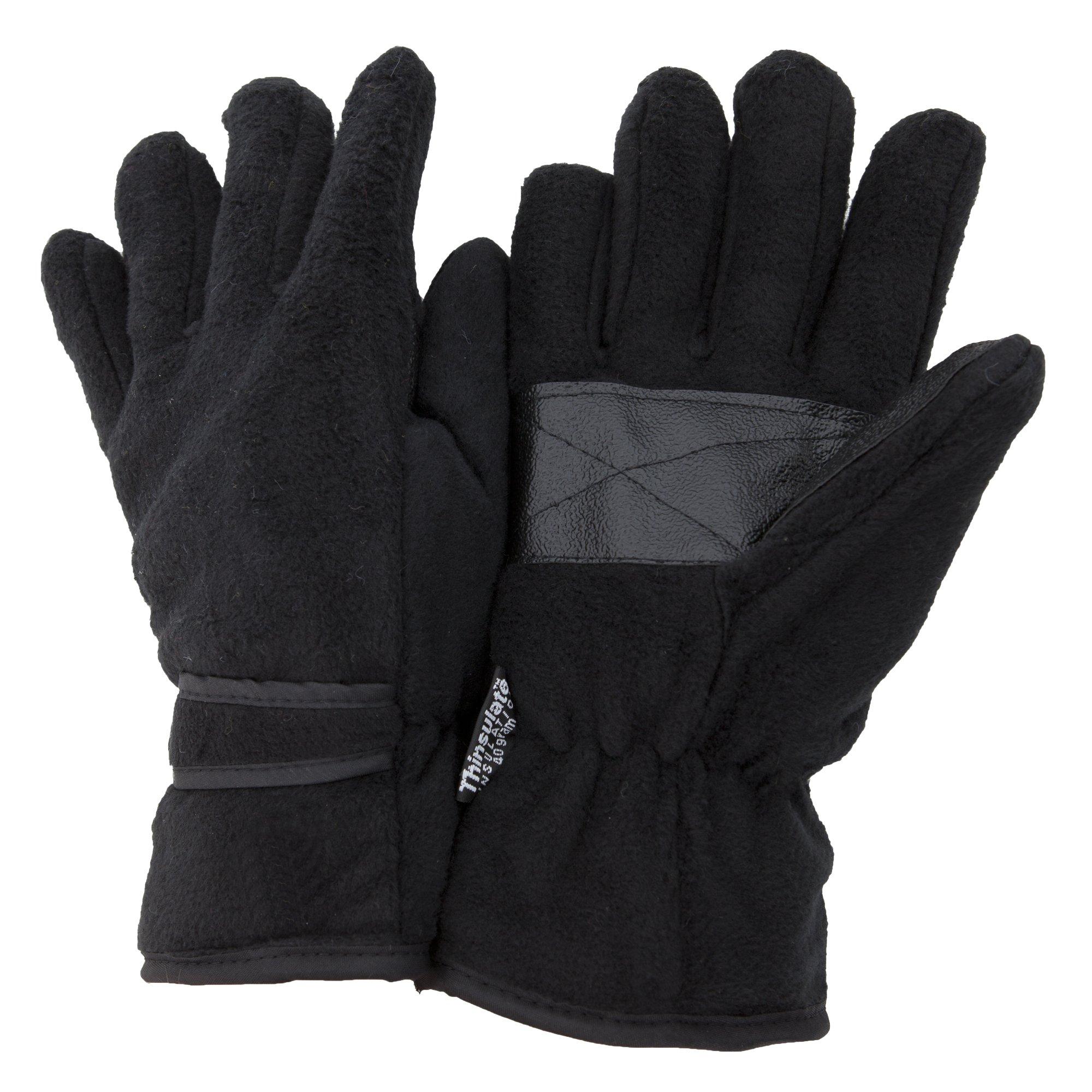 Floso THINSULATE Thermo Fleece Handschuhe mit Palm Grip 3M 40g  