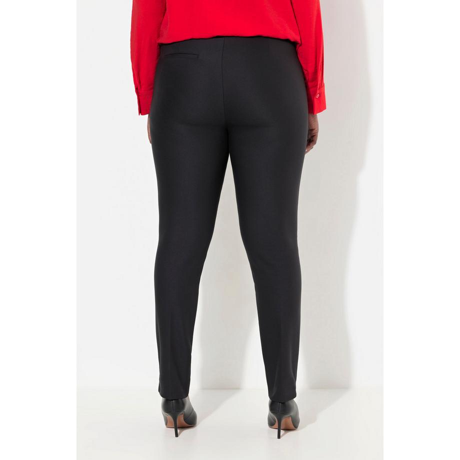 Ulla Popken Pantaloni Sienna Bengalina Gamba Slim Stretch Vita Elastica  