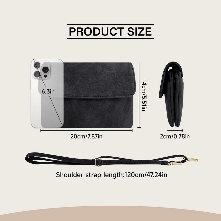 Only-bags.store Kleine Umhängetasche mit abnehmbarem Schultergurt  