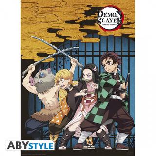 Abystyle Poster - Flat - Demon Slayer - Gruppe  