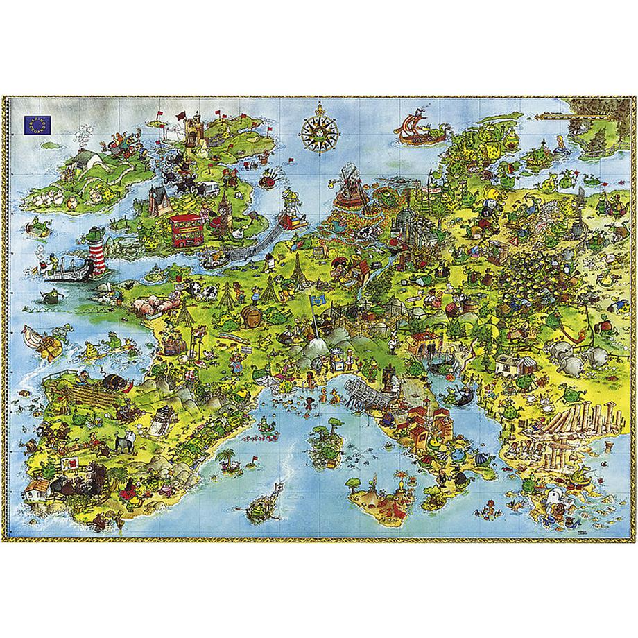 Heye  Puzzle United Dragons of Europe (4000Teile) 