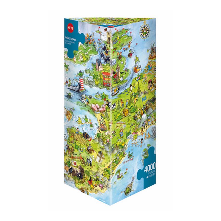 Heye  Puzzle United Dragons of Europe (4000Teile) 