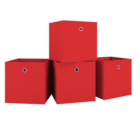 VCM 4er Set Faltbox Klappbox Stoff Kiste Faltschachtel Regalbox Aufbewahrung Boxas  