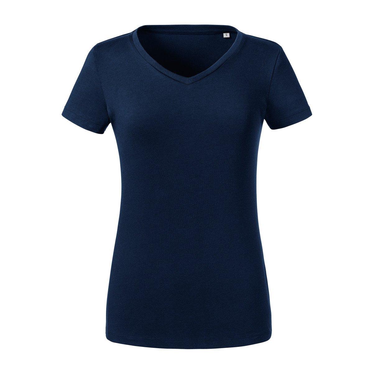 Image of Tshirt Aus Biologischem Anbau Kurzärmlig Damen Marine XS