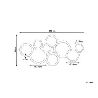 Beliani Decorazione da parete en Ferro Glamour ARGON  