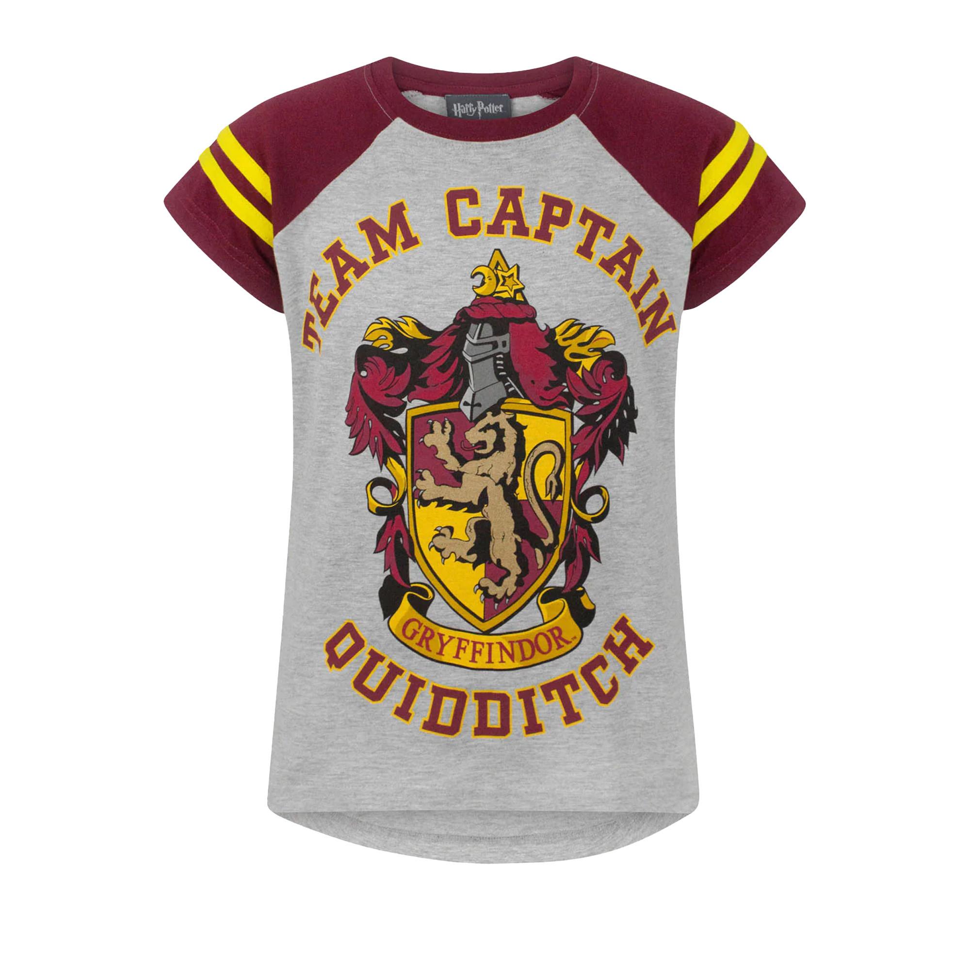 Image of Quidditch Team Captain Tshirt Kurzärmlig Unisex Grau 158/164