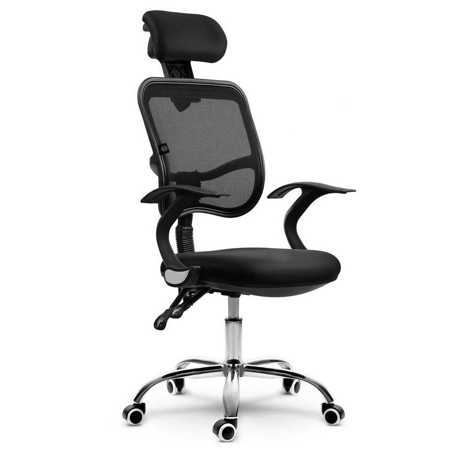 B2X  Chaise de Bureau Ergonomique avec Micro Mesh - Sofotel Ryga Noir 
