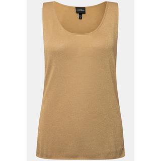 Ulla Popken  Top smanicato in maglia con effetto glitter e scollo rotondo 