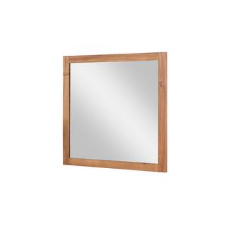 Vente-unique Miroir carré avec contour en bois d'acacia - 60 x 60 cm -  SEPANG  