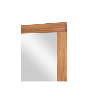 Vente-unique Miroir carré avec contour en bois d'acacia - 60 x 60 cm -  SEPANG  