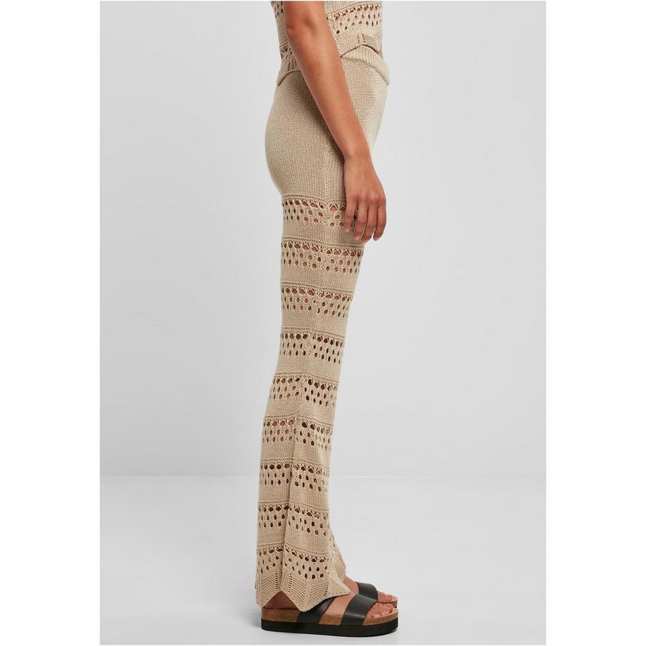 URBAN CLASSICS Legging Évasé Tricot Crochet  