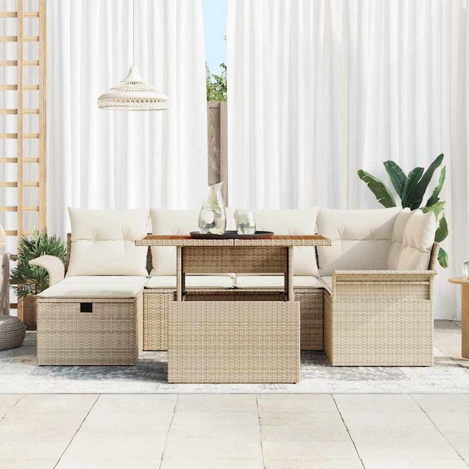 VidaXL Divano da giardino Polyrattan  