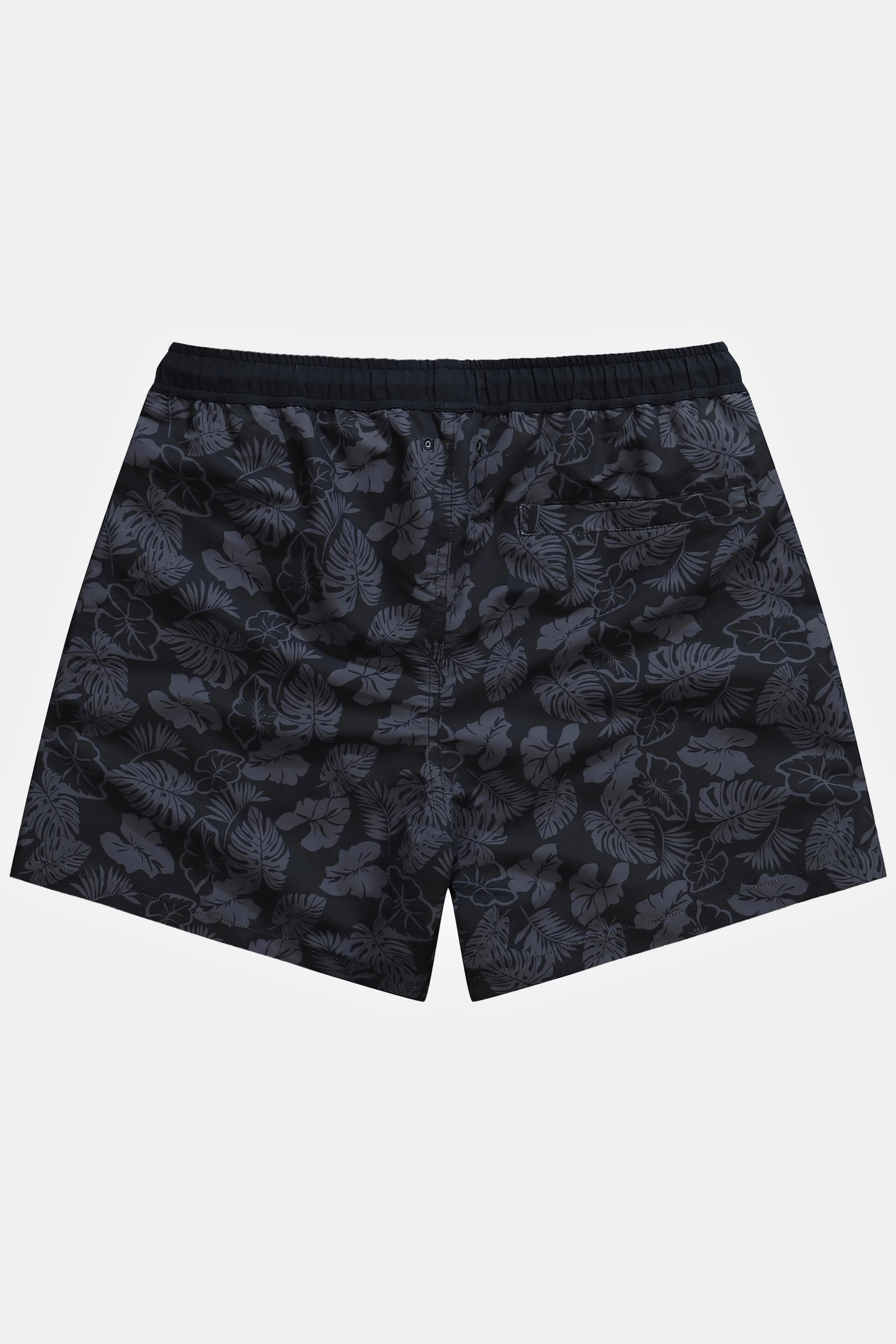 JP1880  Shorts da mare con cintura elastica e stampa floreale 