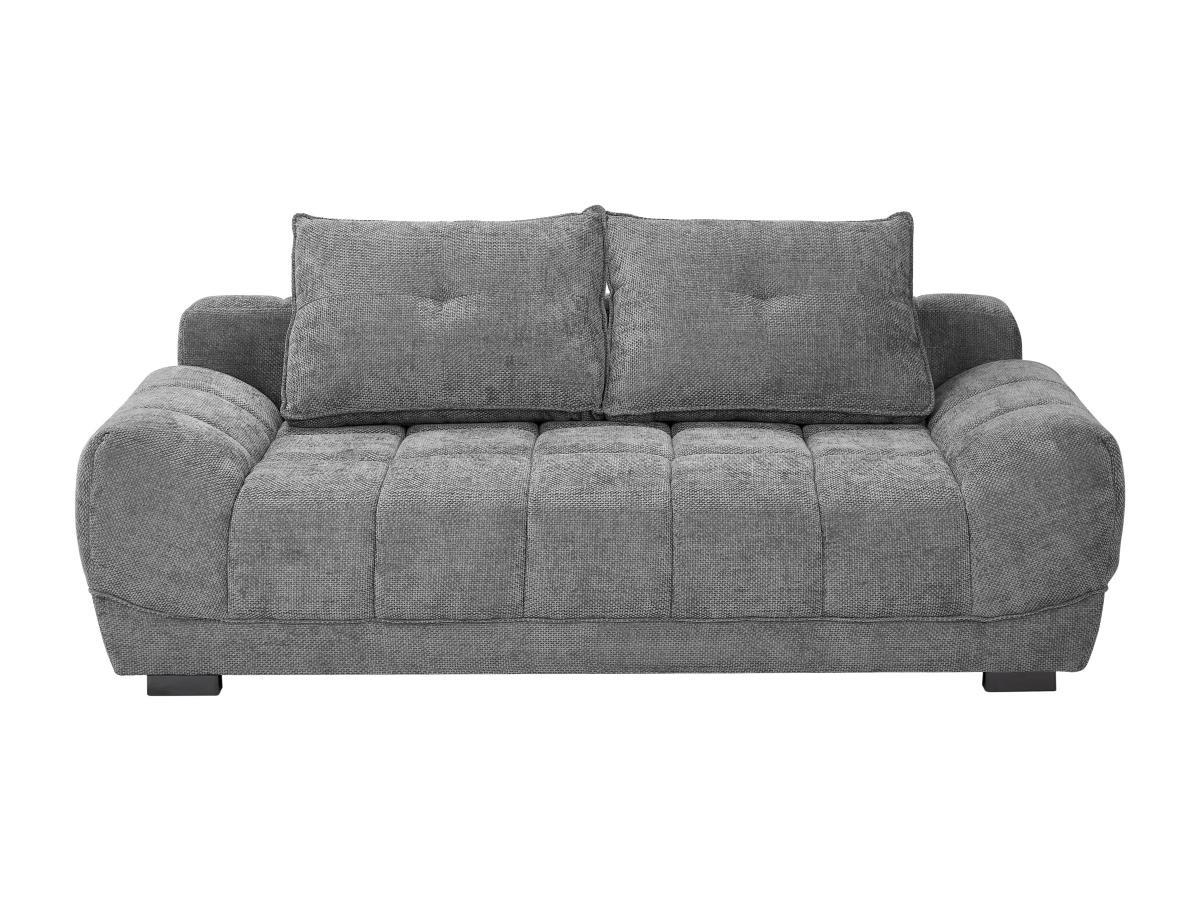 Vente-unique Sofa 3-Sitzer mit Schlaffunktion - Stoff - Grau - FERLI  