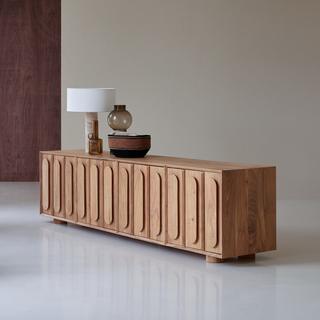 Tikamoon TV-Schrank aus massivem Akazienholz 195 cm Olga  