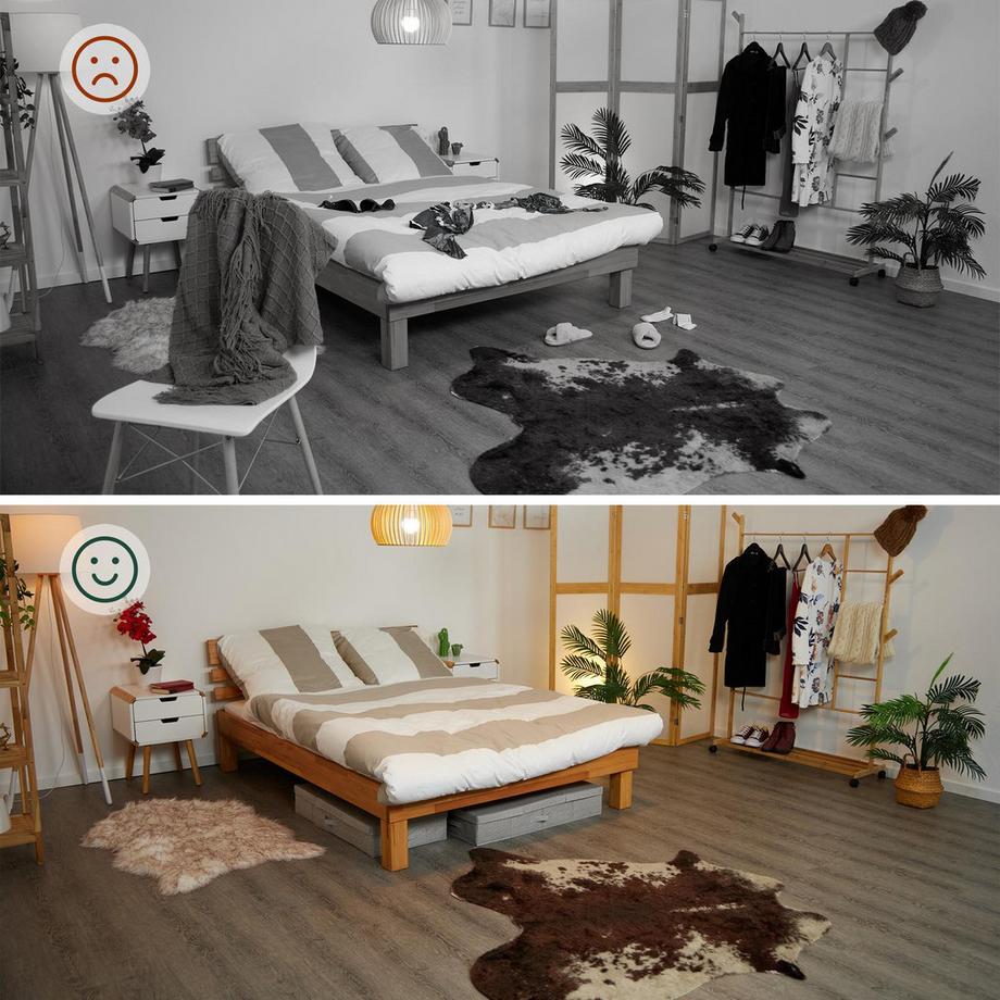 B2X Cassettiera sottoletto con coperchio, confezione da 2  