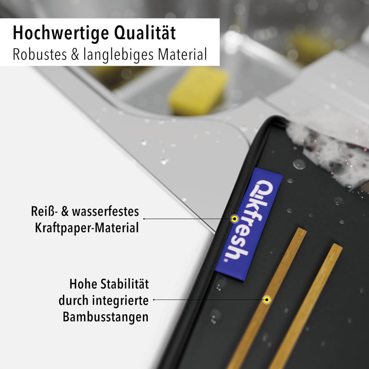 Qikfresh Système de tri des déchets, set de 3 (sans inscription)  