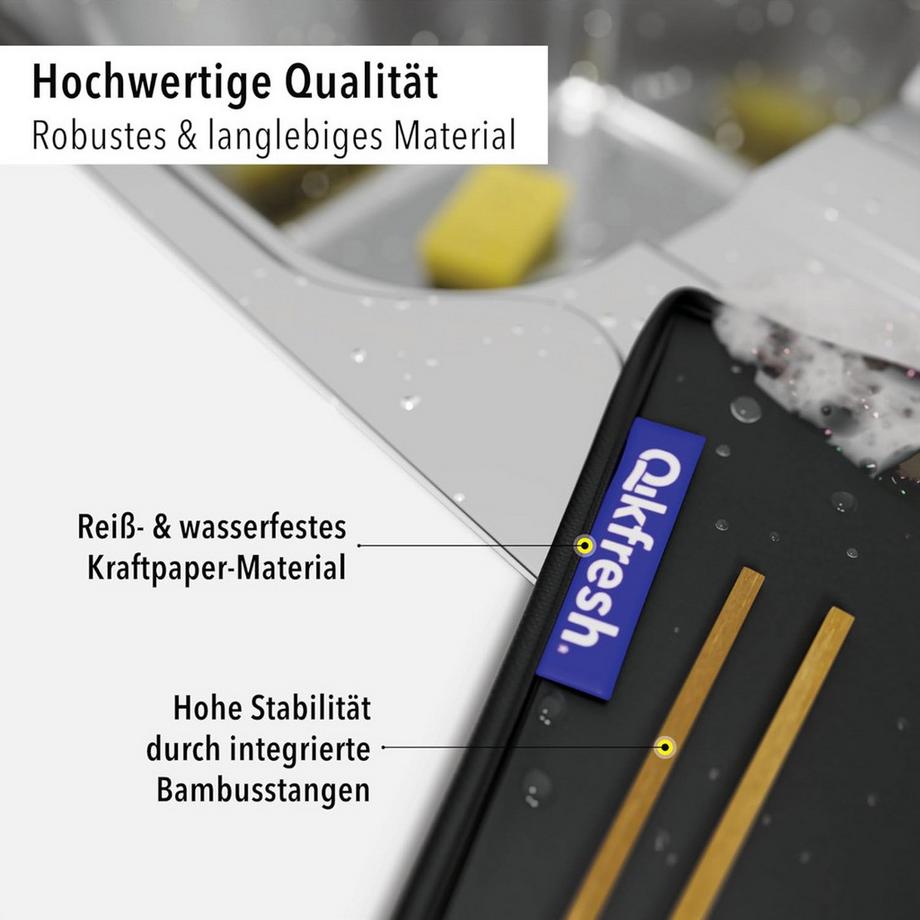 Qikfresh Mülltrennsystem 3er Set (ohne Beschriftung)  