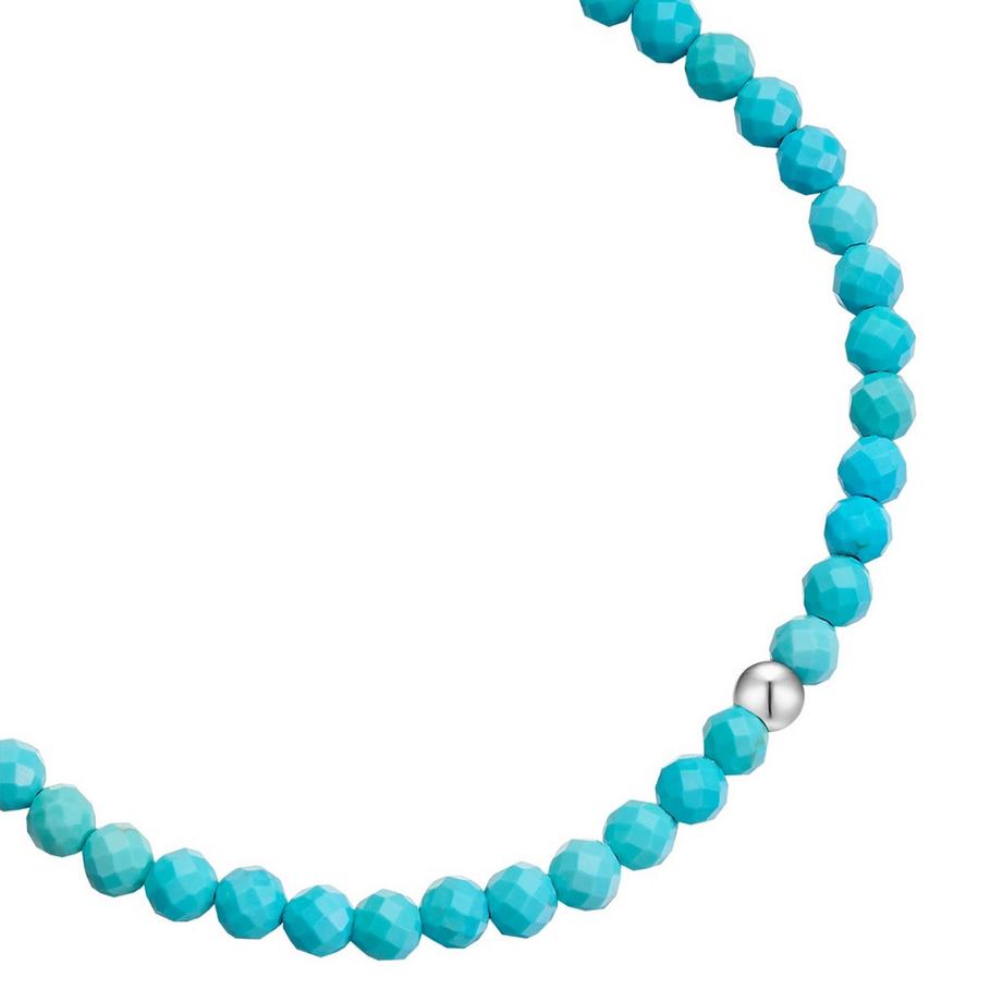 Glanzstücke München  Edelsteinarmband Edelstahl Türkis (rek.) 