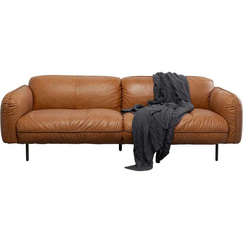 KARE Design Sofa Calgary Smart Leder hellbraun 228  